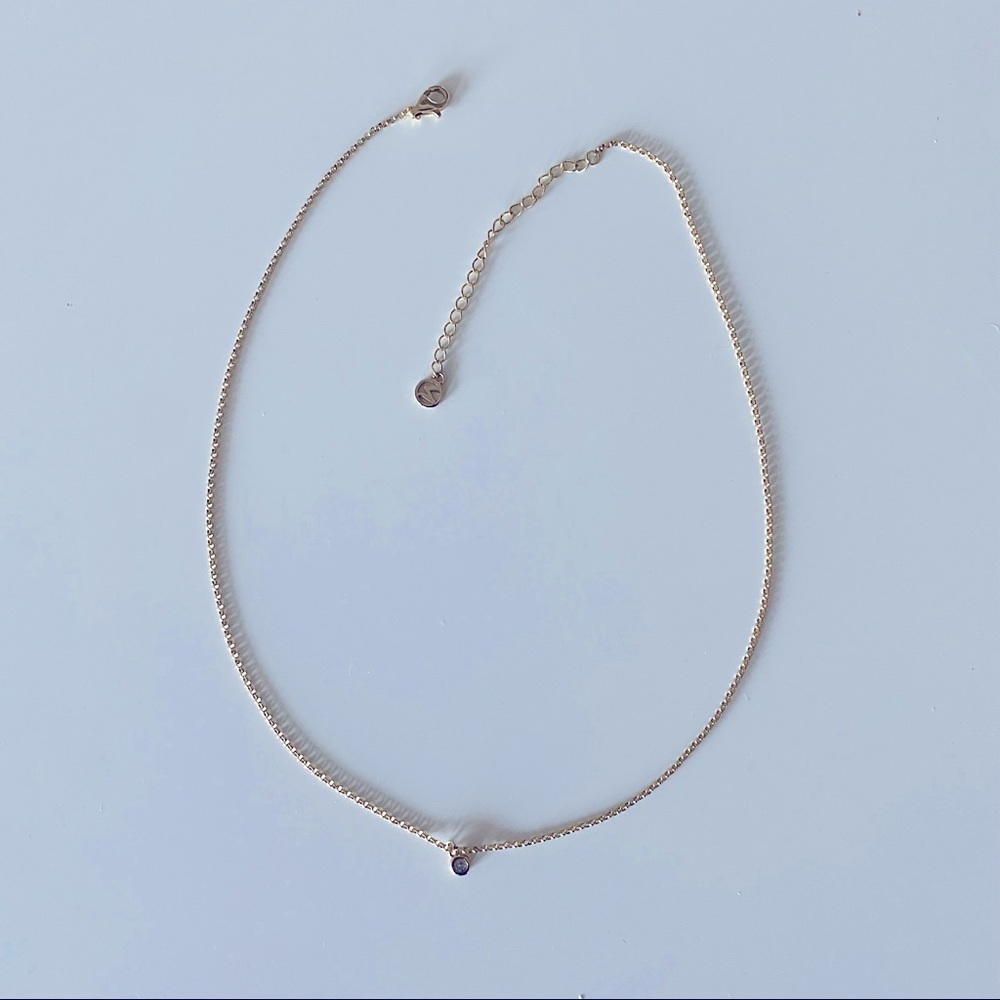 Mejuri Gold Necklace with White Pendant - Picture 6 of 7